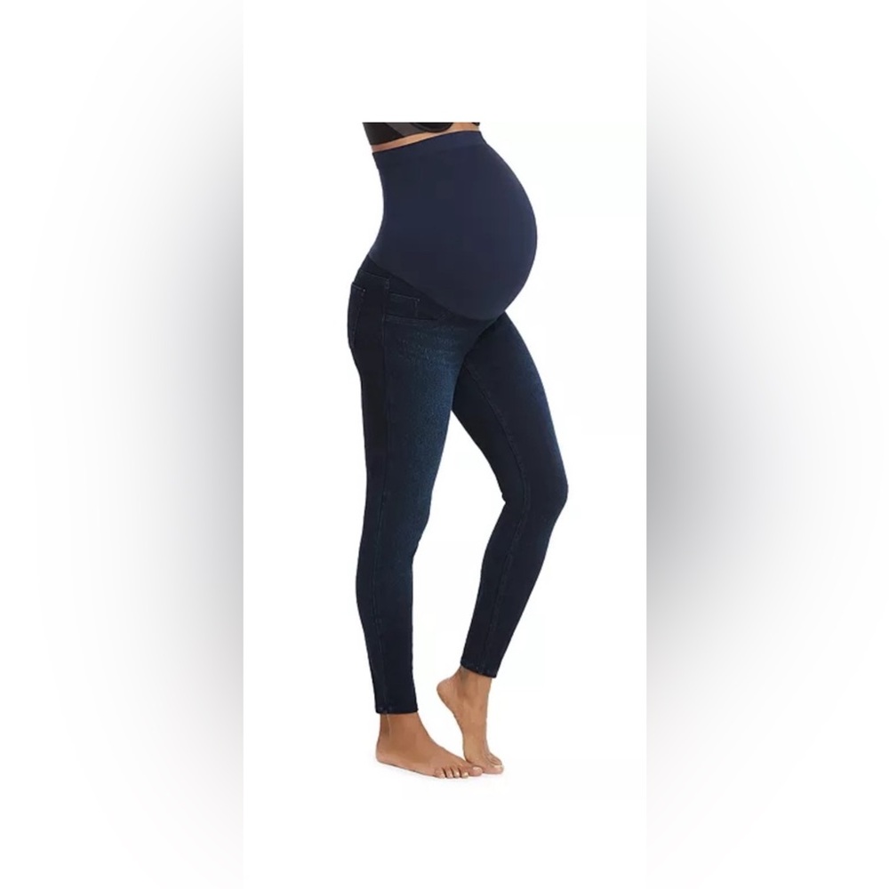 Spanx Mama Ankle Jean-ish® Leggings in Twilight Rinse, Size Small